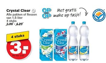 Aanbiedingen Crystal clear alle pakken of flessen - Crystal Clear - Geldig van 17/09/2014 tot 23/09/2014 bij Hoogvliet