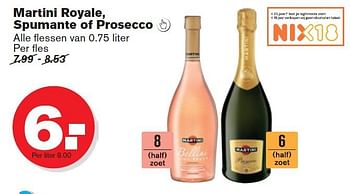 Aanbiedingen Martini royale, spumante of prosecco - Martini - Geldig van 17/09/2014 tot 23/09/2014 bij Hoogvliet