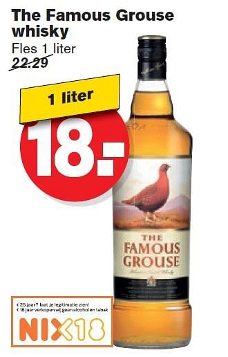 Aanbiedingen The famous grouse whisky - The Famous Grouse - Geldig van 17/09/2014 tot 23/09/2014 bij Hoogvliet