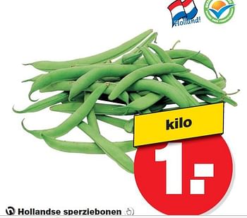 Aanbiedingen Hollandse sperziebonen - Huismerk - Hoogvliet - Geldig van 17/09/2014 tot 23/09/2014 bij Hoogvliet