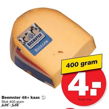Aanbiedingen Beemster 48+ kaas - Beemster - Geldig van 17/09/2014 tot 23/09/2014 bij Hoogvliet