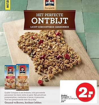 Aanbiedingen Quaker complete - Quaker - Geldig van 17/09/2014 tot 23/09/2014 bij Hoogvliet