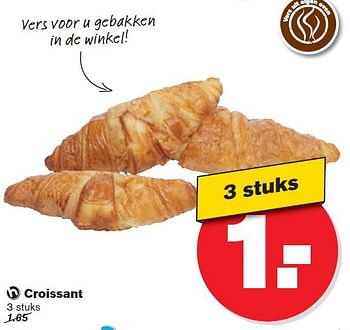 Aanbiedingen Croissant - Huismerk - Hoogvliet - Geldig van 17/09/2014 tot 23/09/2014 bij Hoogvliet