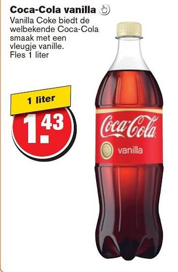 Aanbiedingen Coca-cola vanilla vanilla coke biedt de welbekende coca-cola - Coca Cola - Geldig van 17/09/2014 tot 23/09/2014 bij Hoogvliet