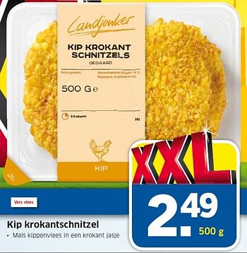 Aanbiedingen Kip krokantschnitzel  - Landjonker - Geldig van 18/09/2014 tot 21/09/2014 bij Lidl