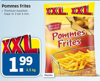 Aanbiedingen Pommes frites • premium kwaliteit - Harvest Basket - Geldig van 18/09/2014 tot 21/09/2014 bij Lidl