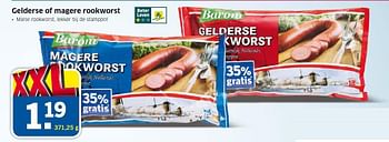 Aanbiedingen Gelderse of magere rookworst - Baroni - Geldig van 18/09/2014 tot 21/09/2014 bij Lidl