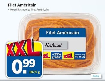 Aanbiedingen Filet américain - Huismerk - Lidl - Geldig van 18/09/2014 tot 21/09/2014 bij Lidl
