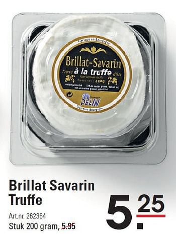 Aanbiedingen Brillat savarin truffe - Brillat Savarin - Geldig van 18/09/2014 tot 06/10/2014 bij Sligro