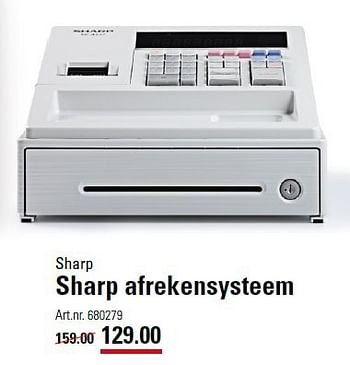 Aanbiedingen Sharp sharp afrekensysteem - Sharp - Geldig van 18/09/2014 tot 06/10/2014 bij Sligro