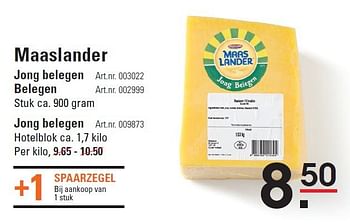 Aanbiedingen Maaslander - Maaslander - Geldig van 18/09/2014 tot 06/10/2014 bij Sligro