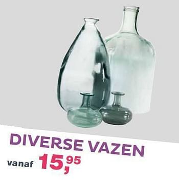 Aanbiedingen Diverse vazen - Huismerk - INhouse - Geldig van 19/09/2014 tot 26/09/2014 bij INhouse