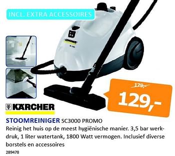 Aanbiedingen Kärcher stoomreiniger sc3000 promo - Kärcher - Geldig van 19/09/2014 tot 05/10/2014 bij De Harense Smid