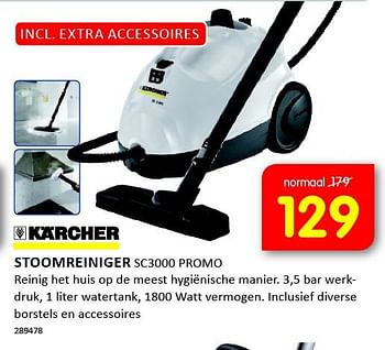 Aanbiedingen Kärcher stoomreiniger sc3000 promo - Kärcher - Geldig van 19/09/2014 tot 05/10/2014 bij It's Electronics
