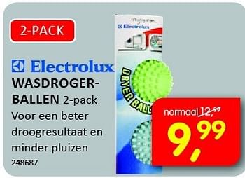 Aanbiedingen Electrolux wasdrogerballen - Electrolux - Geldig van 19/09/2014 tot 05/10/2014 bij It's Electronics