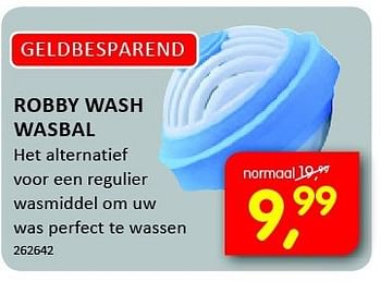 Aanbiedingen Robby wash wasbal - Robby - Geldig van 19/09/2014 tot 05/10/2014 bij It's Electronics
