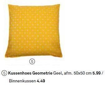 Aanbiedingen Kussenhoes geometrie geel - Huismerk Karwei - Geldig van 20/09/2014 tot 27/09/2014 bij Karwei