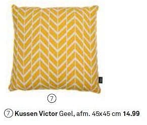 Aanbiedingen Kussen victor geel - Huismerk Karwei - Geldig van 20/09/2014 tot 27/09/2014 bij Karwei