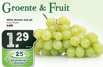 Aanbiedingen Witte druiven met pit - Huismerk - Em-té - Geldig van 21/09/2014 tot 27/09/2014 bij Em-té