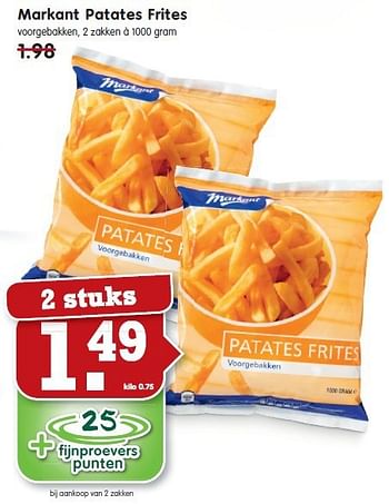 Aanbiedingen Markant patates frites - Markant - Geldig van 21/09/2014 tot 27/09/2014 bij Em-té