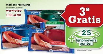 Aanbiedingen Markant rookworst - Markant - Geldig van 21/09/2014 tot 27/09/2014 bij Em-té