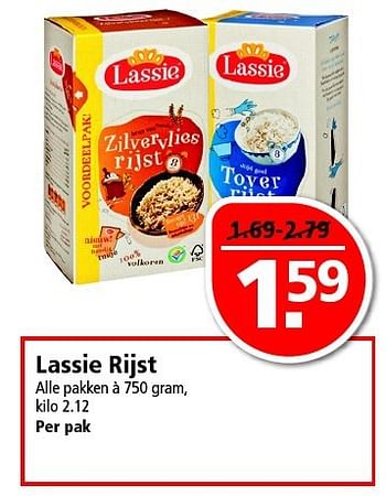 Aanbiedingen Lassie rijst - Lassie - Geldig van 21/09/2014 tot 27/09/2014 bij Plus