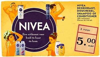 Aanbiedingen Nivea deodorant, douchegel, shampoo of conditioner - Nivea - Geldig van 21/09/2014 tot 27/09/2014 bij Deka Markt