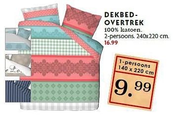 Aanbiedingen Dekbedovertrek - Huismerk - Deka Markt - Geldig van 21/09/2014 tot 27/09/2014 bij Deka Markt