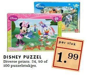 Aanbiedingen Disney puzzel - Disney - Geldig van 21/09/2014 tot 27/09/2014 bij Deka Markt
