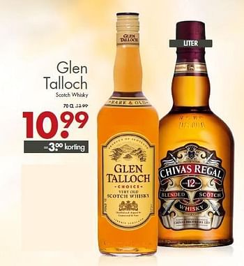 Aanbiedingen Glen talloch scotch whisky - Glen Talloch - Geldig van 21/09/2014 tot 04/10/2014 bij Mitra
