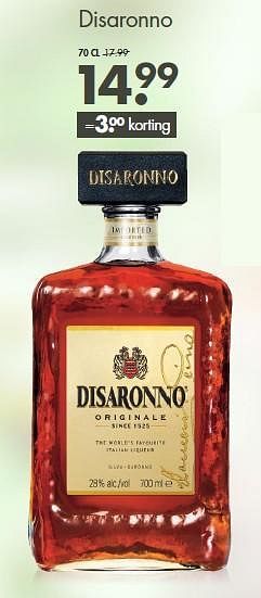 Aanbiedingen Disaronno - Disaronno - Geldig van 21/09/2014 tot 04/10/2014 bij Mitra