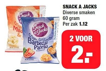 Aanbiedingen Snack a jacks - Snack a Jacks - Geldig van 22/09/2014 tot 28/09/2014 bij Big Bazar