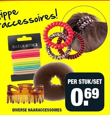 Aanbiedingen Diverse haaraccessoires - Huismerk - Big Bazar - Geldig van 22/09/2014 tot 28/09/2014 bij Big Bazar