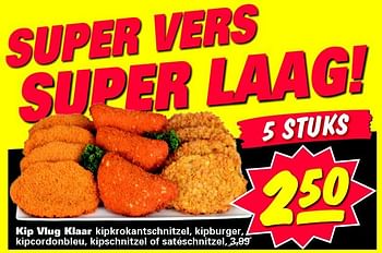 Aanbiedingen Kip vlug klaar kipkrokantschnitzel, kipburger, kipcordonbleu, kipschnitzel of satéschnitzel - Huismerk - Nettorama - Geldig van 22/09/2014 tot 28/09/2014 bij Nettorama