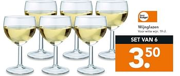 Aanbiedingen Wijnglazen voor witte wijn - Best budget - Geldig van 22/09/2014 tot 01/10/2014 bij Blokker