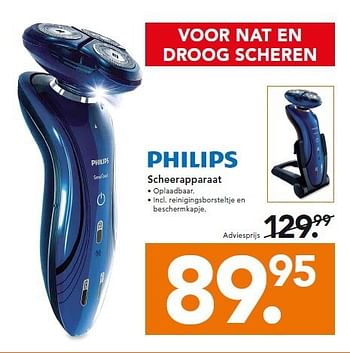 Aanbiedingen Philips scheerapparaat - Philips - Geldig van 22/09/2014 tot 01/10/2014 bij Blokker