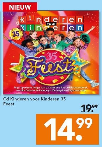 Aanbiedingen Cd kinderen voor kinderen 35 feest - Huismerk - Blokker - Geldig van 22/09/2014 tot 01/10/2014 bij Blokker