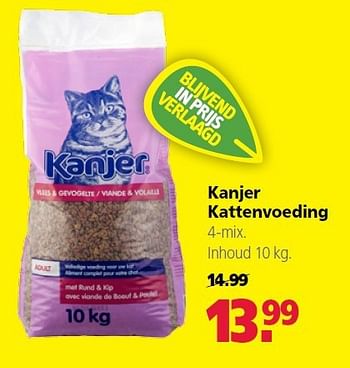 Aanbiedingen Kanjer kattenvoeding - Kanjers - Geldig van 22/09/2014 tot 03/10/2014 bij Welkoop