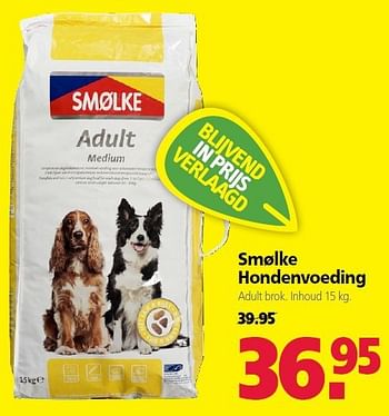 Aanbiedingen Smølke hondenvoeding - Smølke - Geldig van 22/09/2014 tot 03/10/2014 bij Welkoop