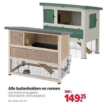 Aanbiedingen Alle buitenhokken en rennen - Huismerk - Welkoop - Geldig van 22/09/2014 tot 03/10/2014 bij Welkoop