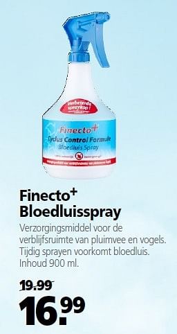Aanbiedingen Finecto+ bloedluisspray - Finecto - Geldig van 22/09/2014 tot 03/10/2014 bij Welkoop
