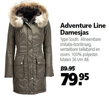 Aanbiedingen Adventure line damesjas south - Adventure Line - Geldig van 22/09/2014 tot 03/10/2014 bij Welkoop