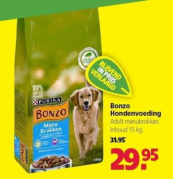 Aanbiedingen Bonzo hondenvoeding - Bonzo - Geldig van 22/09/2014 tot 03/10/2014 bij Boerenbond