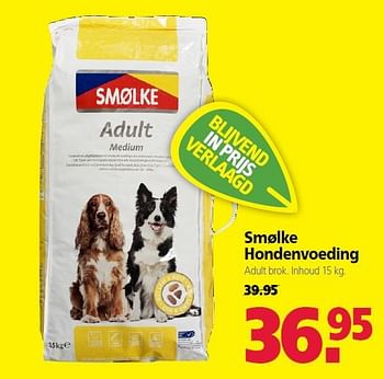 Aanbiedingen Smølke hondenvoeding - Smølke - Geldig van 22/09/2014 tot 03/10/2014 bij Boerenbond