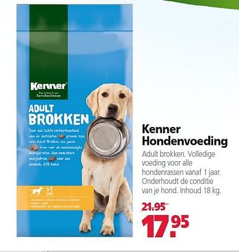 Aanbiedingen Kenner hondenvoeding - Kenner - Geldig van 22/09/2014 tot 03/10/2014 bij Boerenbond
