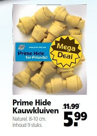 Aanbiedingen Prime hide kauwkluiven - Prime Hide - Geldig van 22/09/2014 tot 03/10/2014 bij Boerenbond