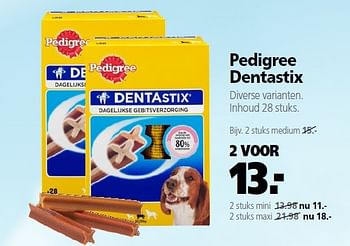Aanbiedingen Pedigree dentastix diverse varianten - Pedigree - Geldig van 22/09/2014 tot 03/10/2014 bij Boerenbond