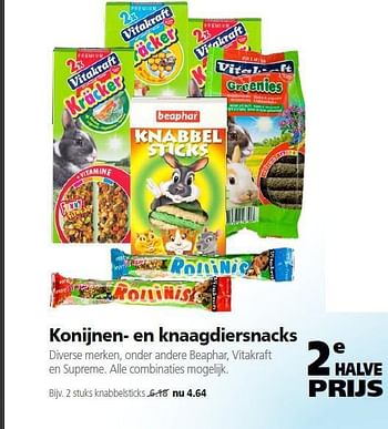 Aanbiedingen Konijnen en knaagdiersnacks - Huismerk- Boerenbond - Geldig van 22/09/2014 tot 03/10/2014 bij Boerenbond