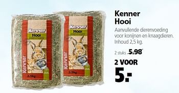 Aanbiedingen Kenner hooi 2 voor - Kenner - Geldig van 22/09/2014 tot 03/10/2014 bij Boerenbond