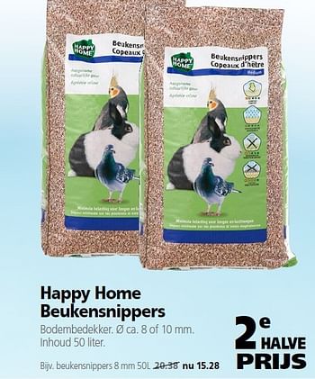 Aanbiedingen Happy home beukensnippers - Happy Home - Geldig van 22/09/2014 tot 03/10/2014 bij Boerenbond